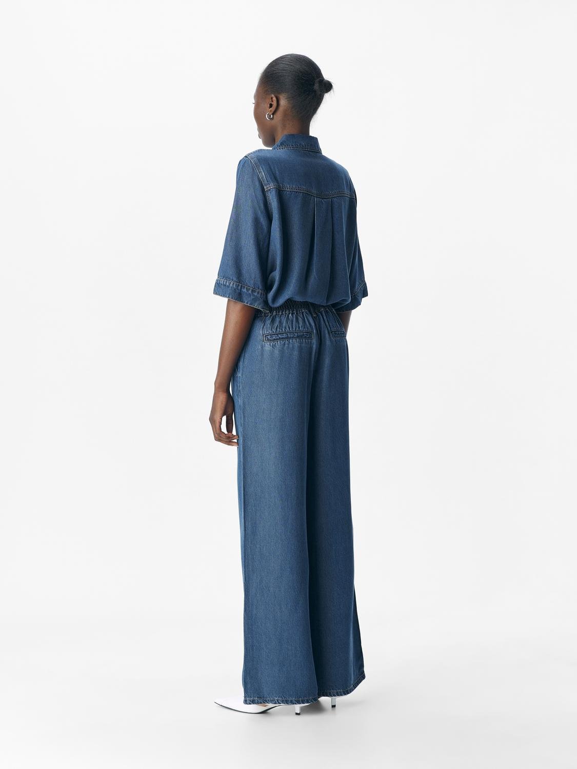 OBJFRAME Trousers - Dark Blue Denim - VERO MODA & VILA Bergvik